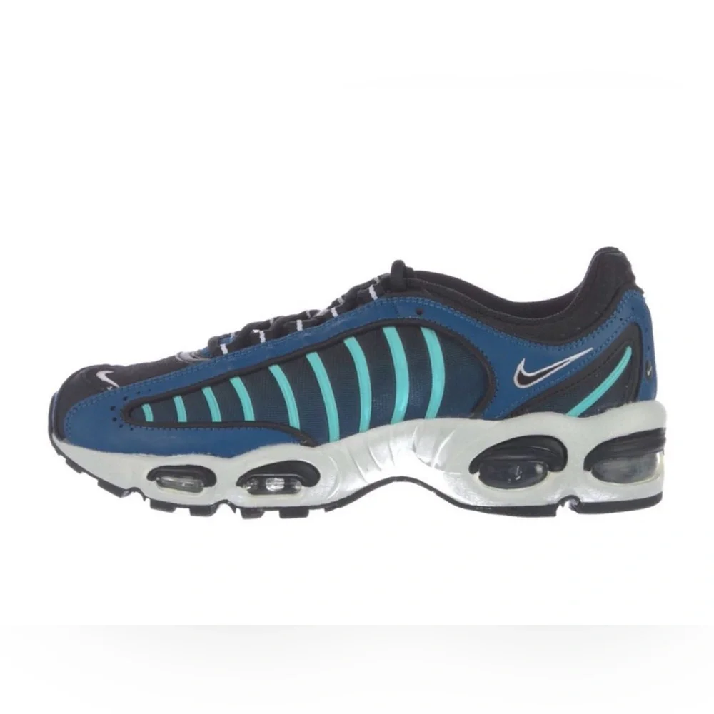 NEW Nike 8 MENS- EUR 41 - 9.5 women AIR MAX TAILWIND IV Blue and Black Sneakers - Picture 4 of 8